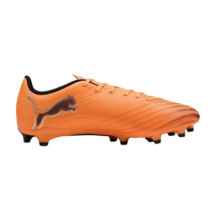 Orange-Black - Front - Puma Mens Ultra 6 Play Firm Ground Football Boots