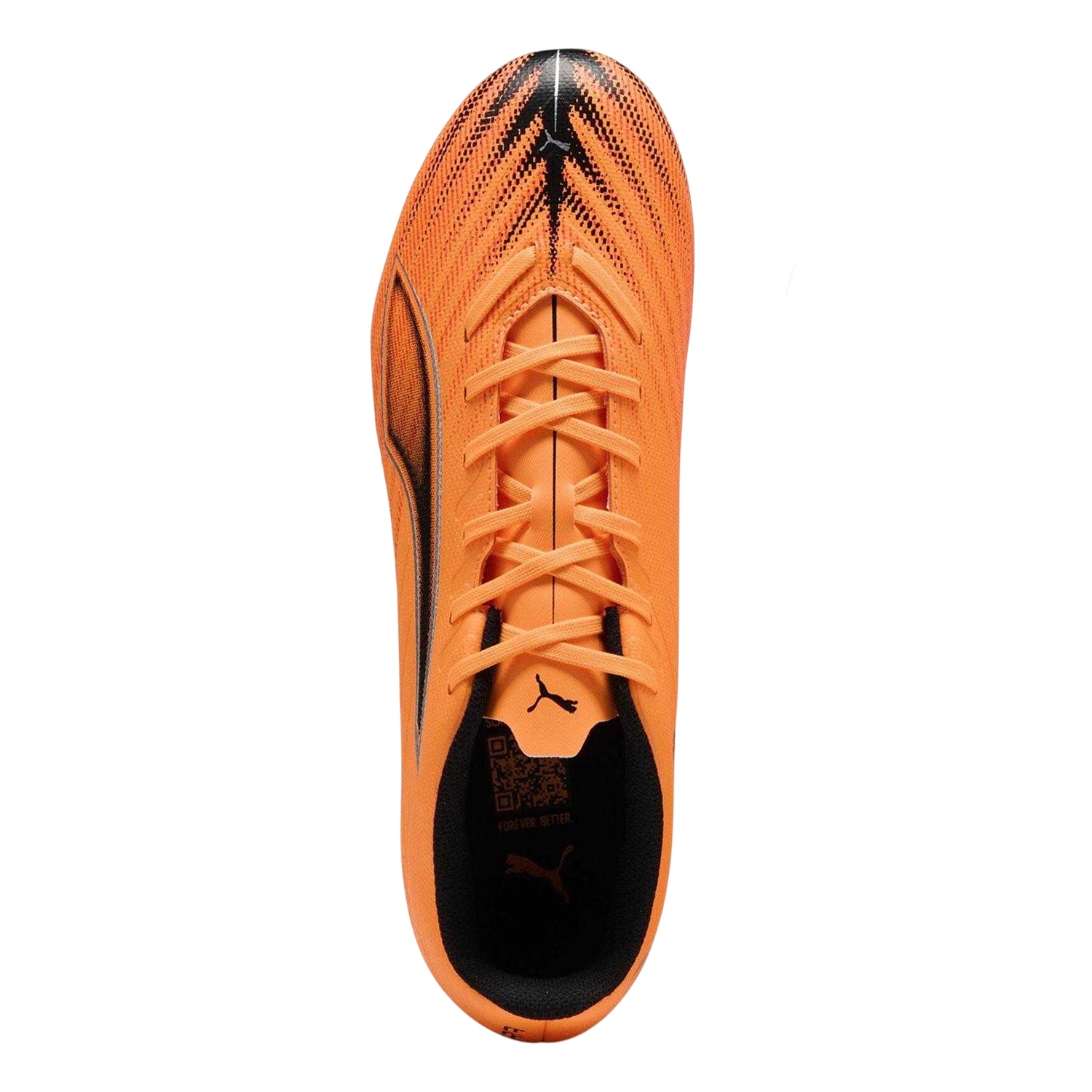 Orange-Black - Side - Puma Mens Ultra 6 Play Firm Ground Football Boots
