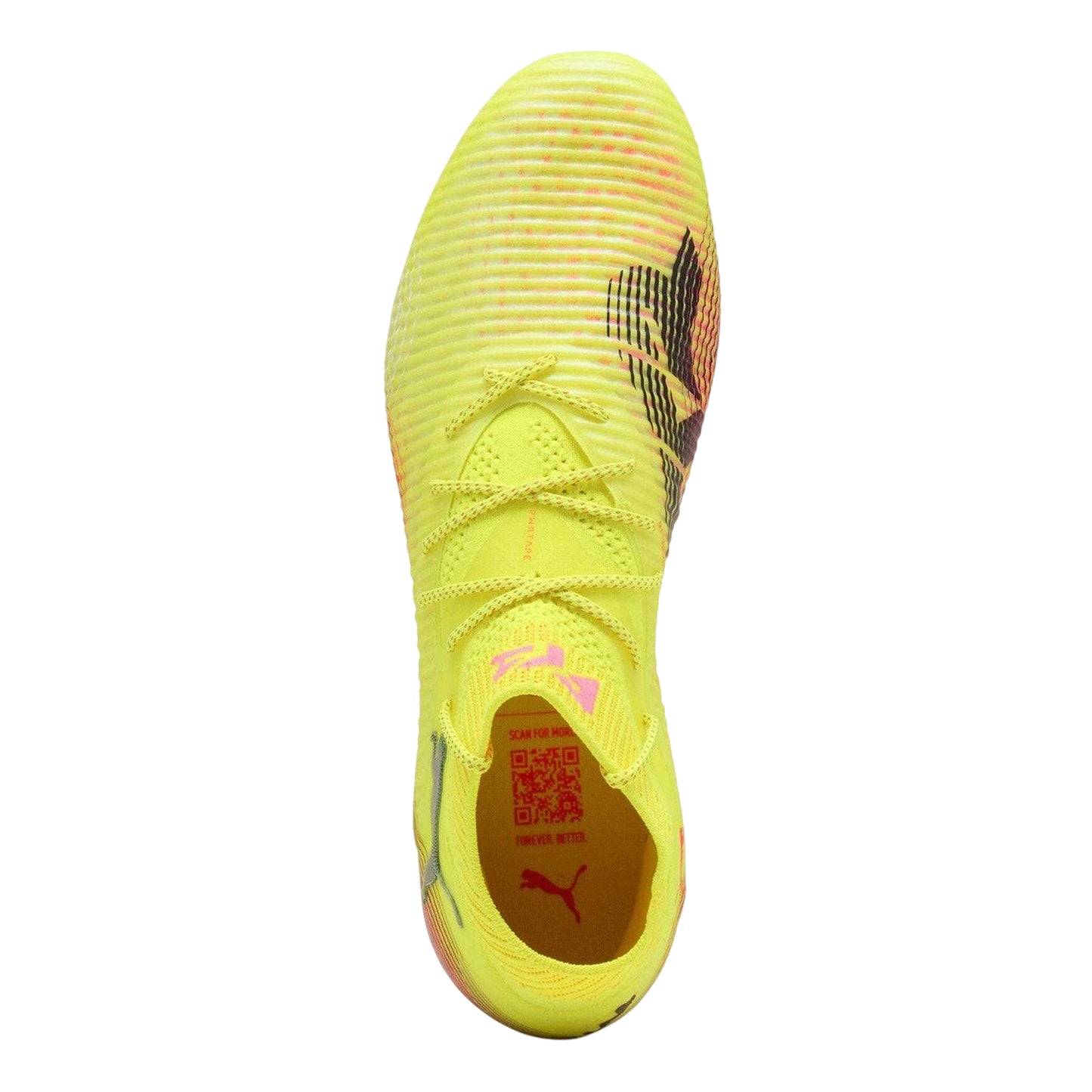 Yellow - Side - Puma Mens Future 8 Ultimate Knitted Collar Soft Ground Football Boots