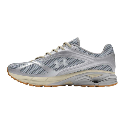 Grey - Back - Under Armour Mens HOVR Road Running Shoes