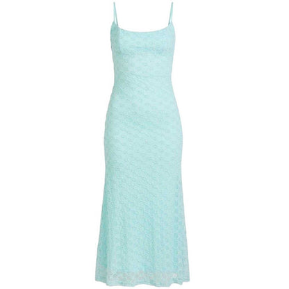 Aqua - Front - Bardot Womens-Ladies Adoni Mesh Midi Dress