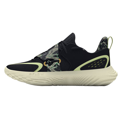 Black - Back - Under Armour Mens Flow Futr X 4 Camo Leather Round Toe Basketball Shoes