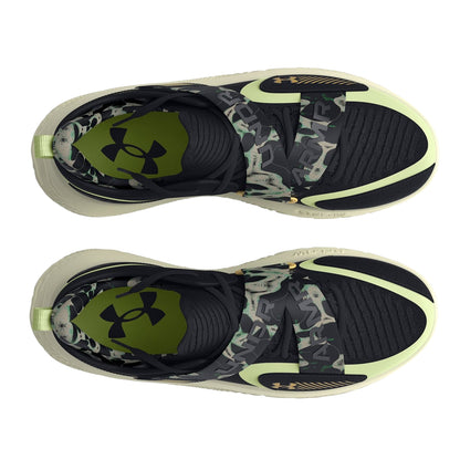 Black - Side - Under Armour Mens Flow Futr X 4 Camo Leather Round Toe Basketball Shoes