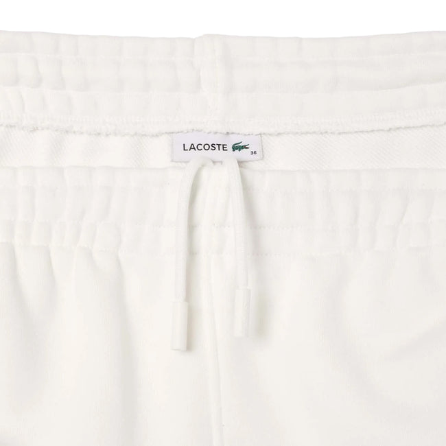 Cream - Back - Lacoste Womens-Ladies Embroidered Straight Leg Jogging Bottoms