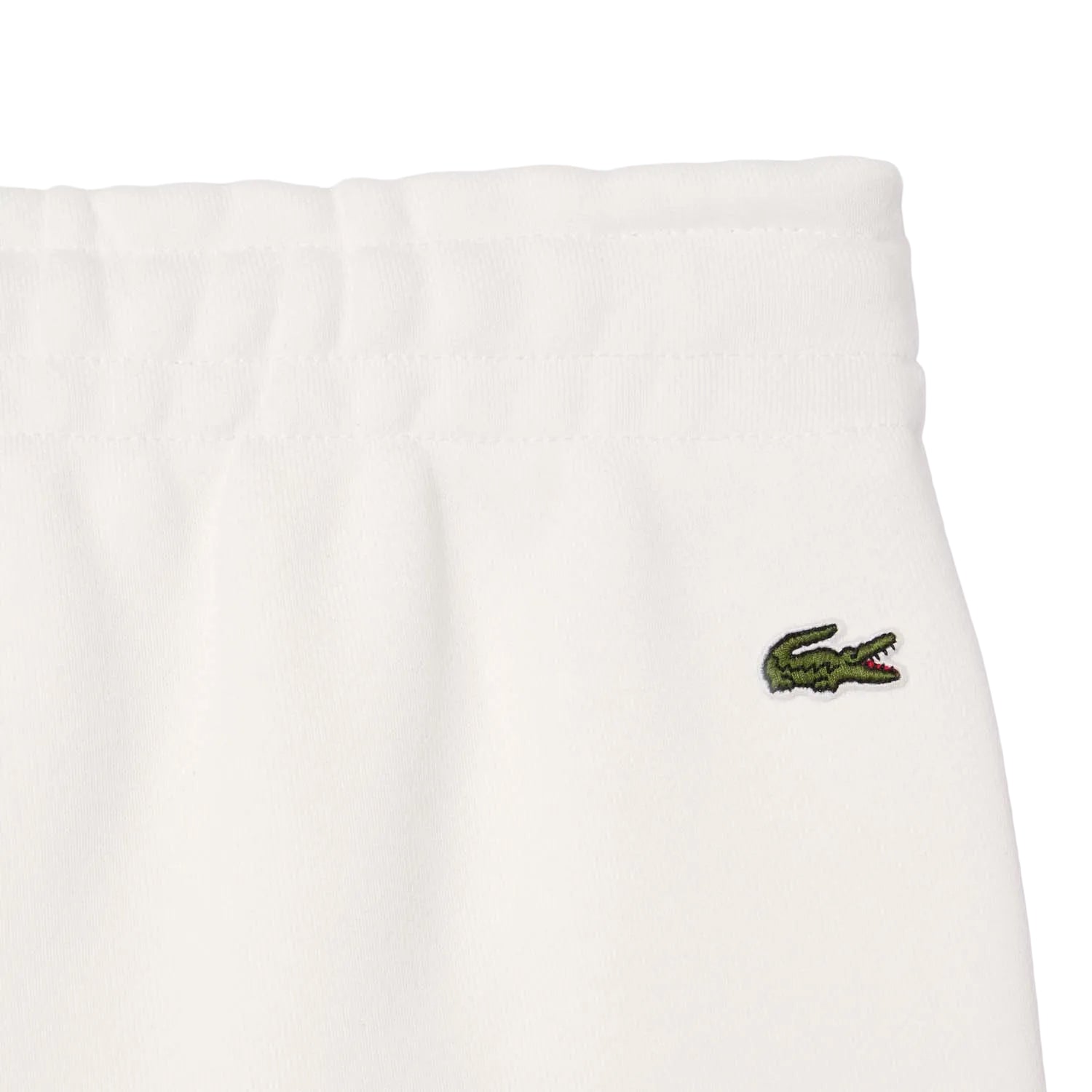 Cream - Side - Lacoste Womens-Ladies Embroidered Straight Leg Jogging Bottoms