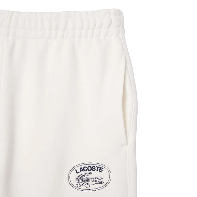 Cream - Lifestyle - Lacoste Womens-Ladies Embroidered Straight Leg Jogging Bottoms