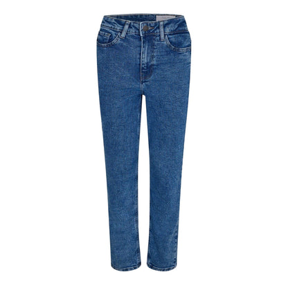 Denim Blue - Front - Noisy May Womens-Ladies High Waist Mom Jeans