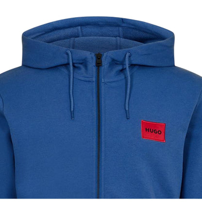Medium Blue - Lifestyle - Hugo Mens Daple Full Zip Hoodie