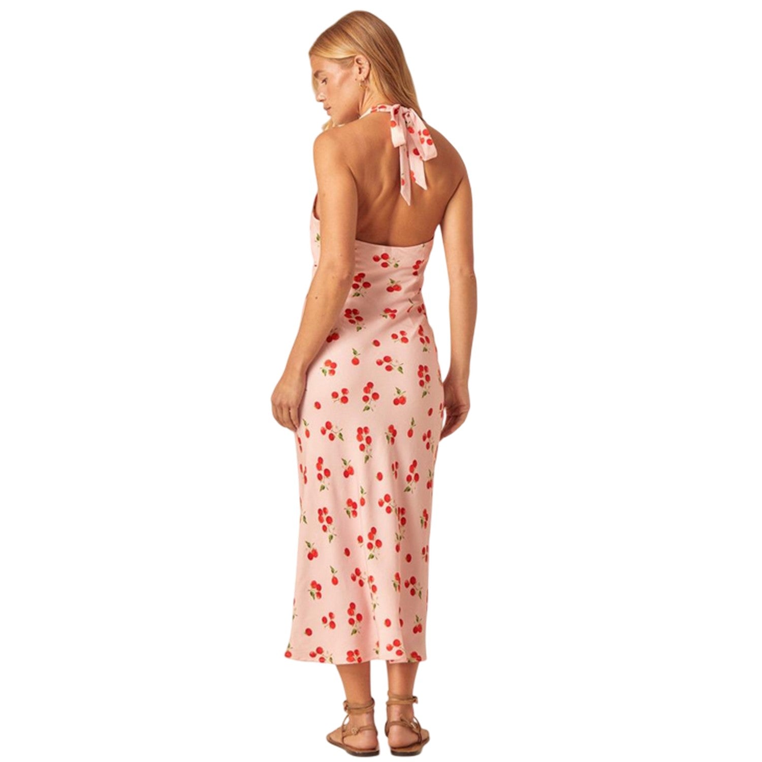 Pink - Back - Nobody´s Child Womens-Ladies Lyne Halter Neck Sleeveless Midi Dress