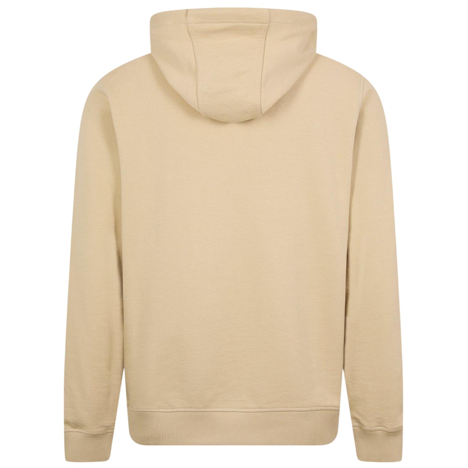 Beige - Back - Hugo Mens Cotton Blend Pullover Hoodie