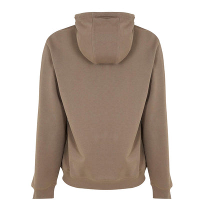 Medium Grey - Front - Hugo Mens Cotton Blend Pullover Hoodie
