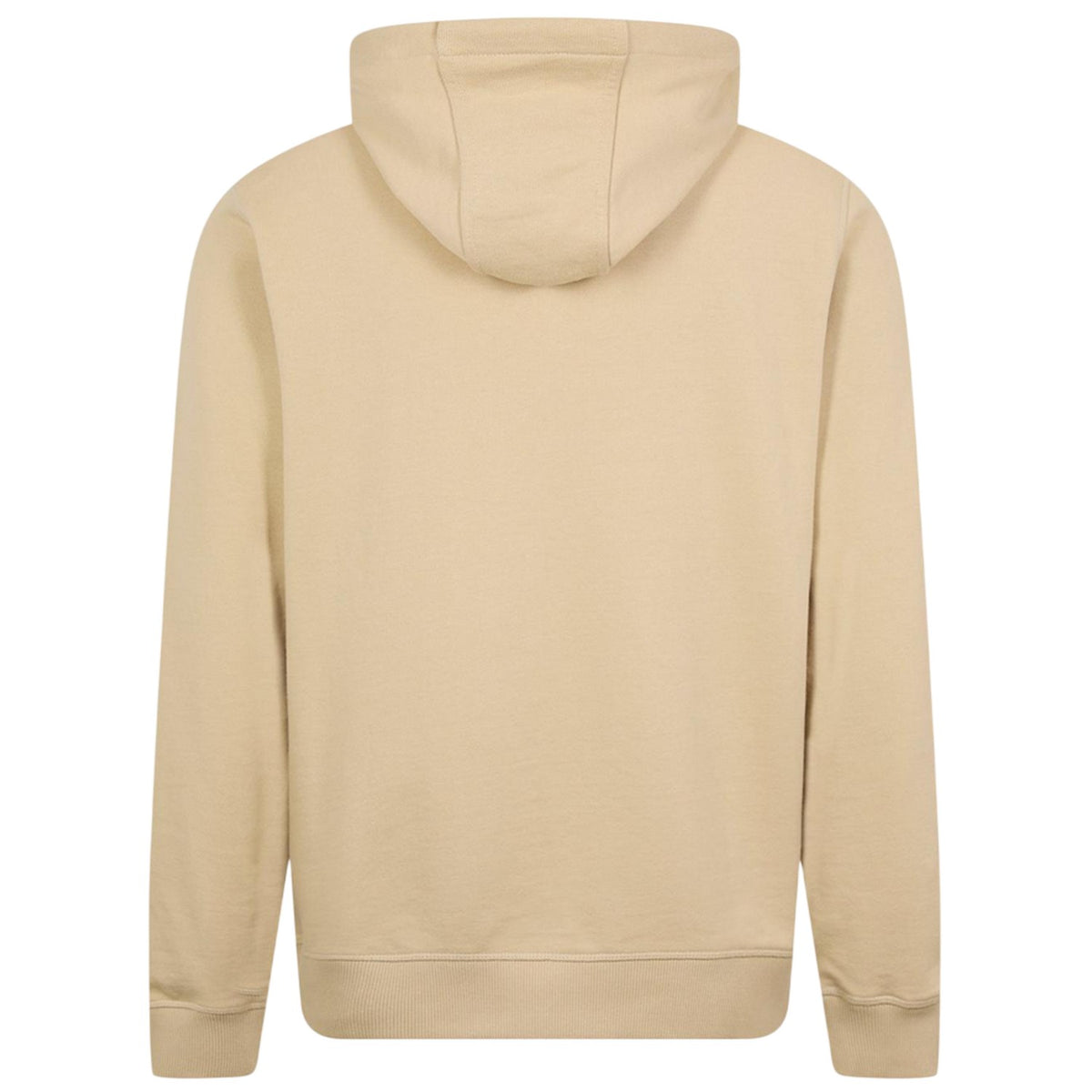 Beige - Back - Hugo Mens Cotton Blend Pullover Hoodie