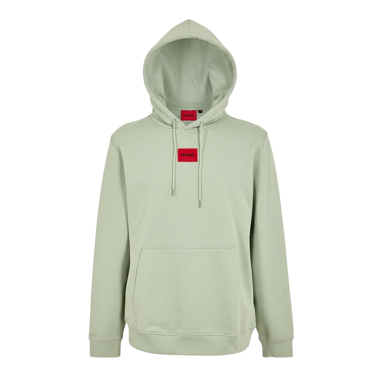 Pastel Green - Front - Hugo Mens Cotton Blend Pullover Hoodie