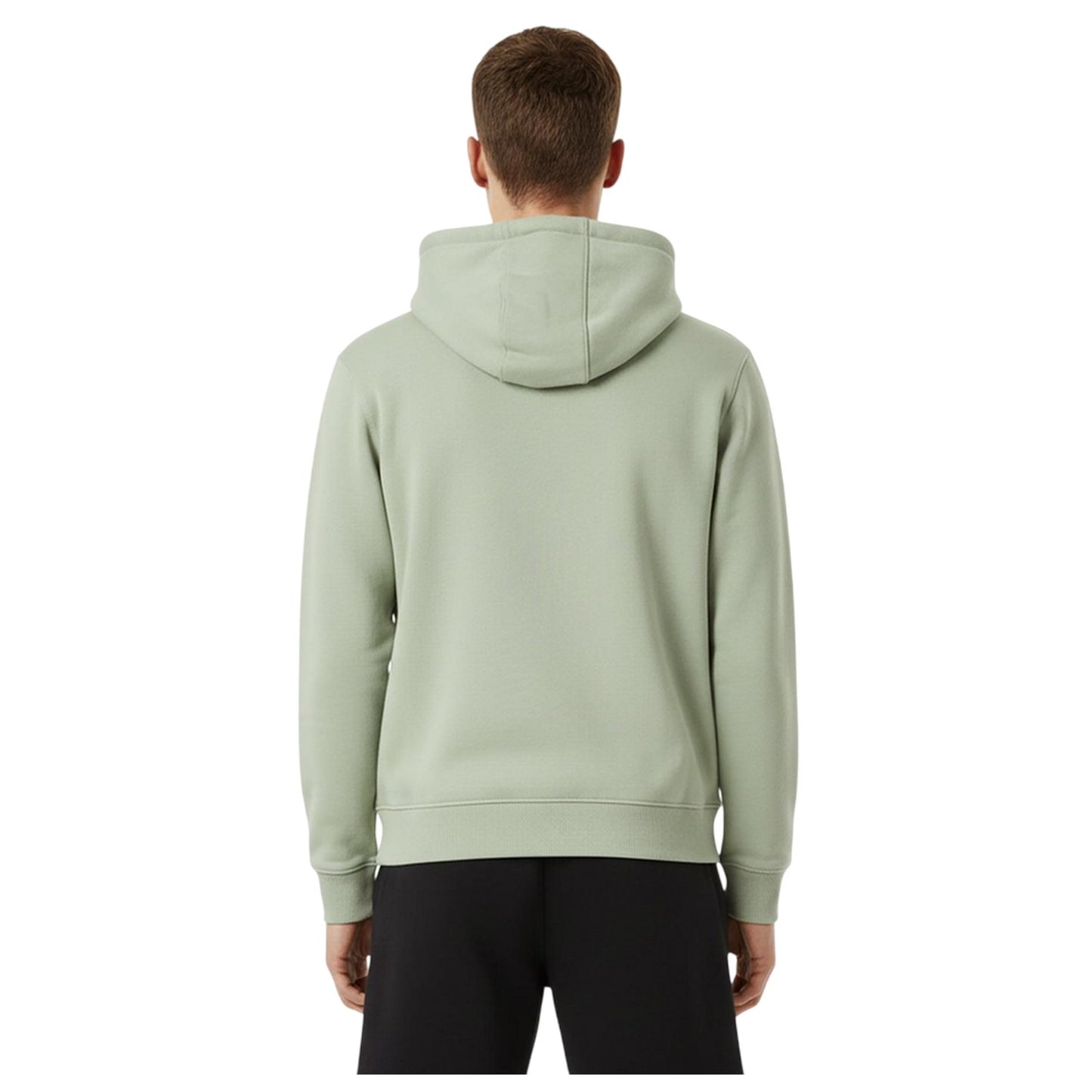 Pastel Green - Side - Hugo Mens Cotton Blend Pullover Hoodie