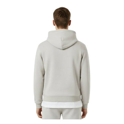 Pastel Grey - Side - Hugo Mens Cotton Blend Pullover Hoodie