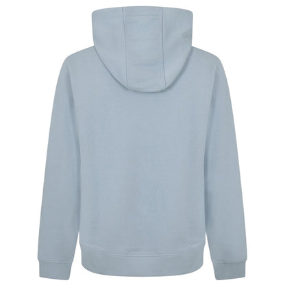 Blue - Back - Hugo Mens Cotton Blend Pullover Hoodie