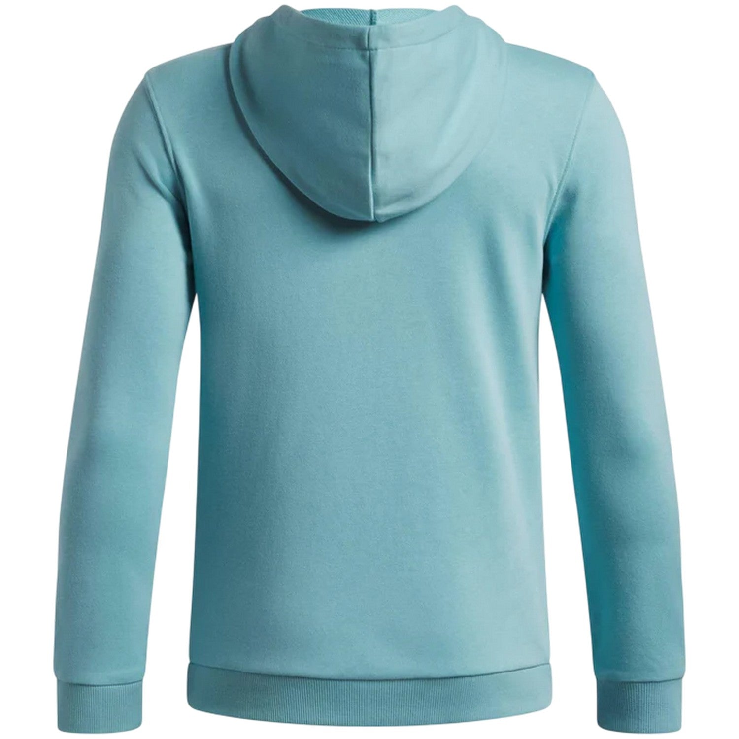 Blue-Black - Back - Under Armour Childrens-Kids Rival Fleece Quarter Zip Hoodie