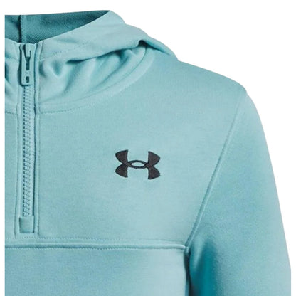 Blue-Black - Lifestyle - Under Armour Childrens-Kids Rival Fleece Quarter Zip Hoodie