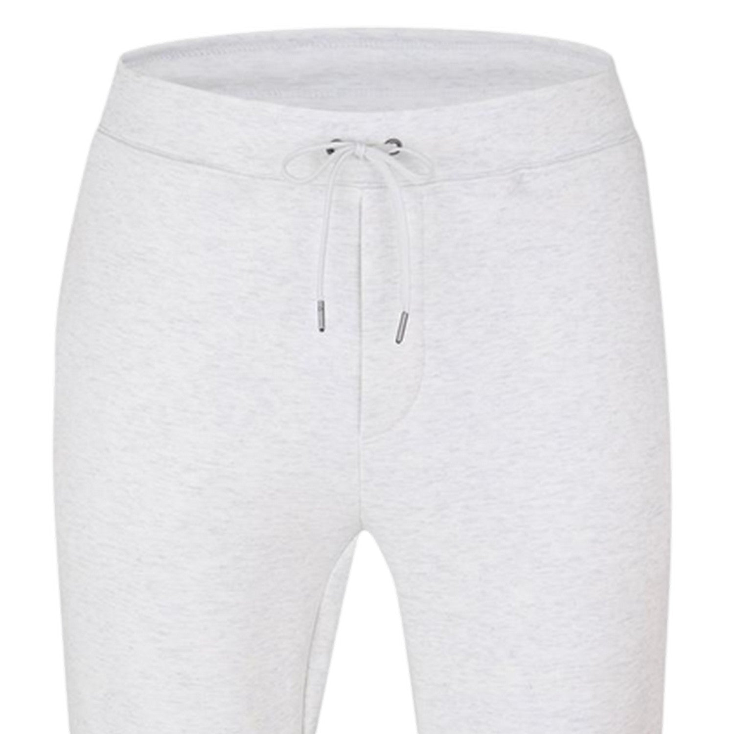 White - Side - Ralph Lauren Mens Heather Plain Slim Joggers