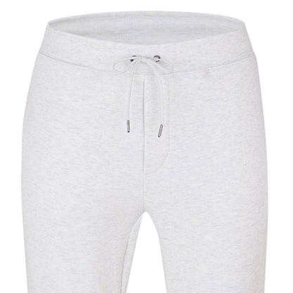 White - Side - Ralph Lauren Mens Heather Plain Slim Joggers