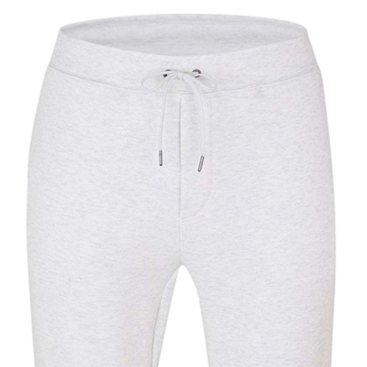 White - Side - Ralph Lauren Mens Heather Plain Slim Joggers