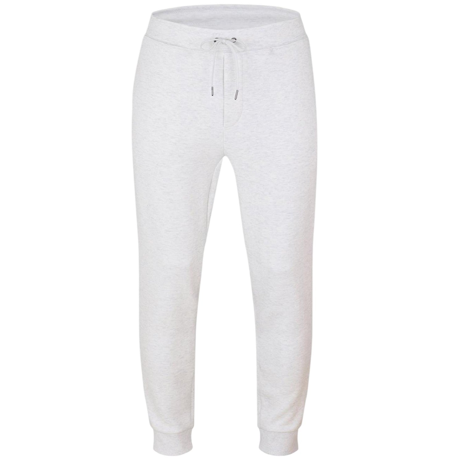 White - Front - Ralph Lauren Mens Heather Plain Slim Joggers