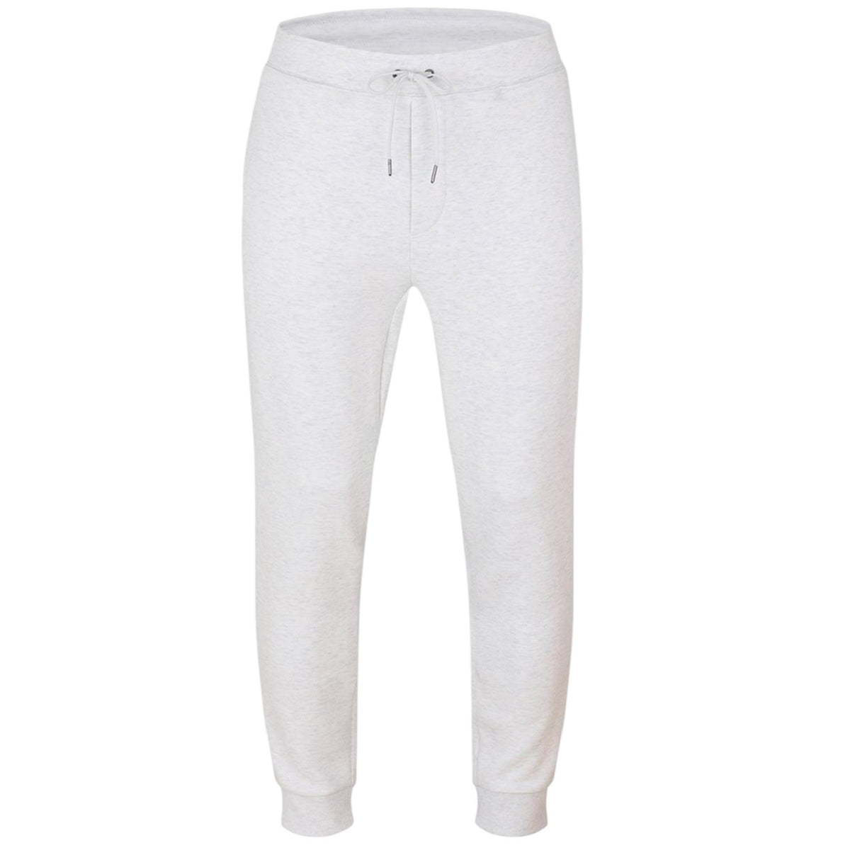 White - Front - Ralph Lauren Mens Heather Plain Slim Joggers