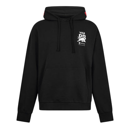 Black - Front - Hugo Mens Drop Shoulder Drawstring Hoodie