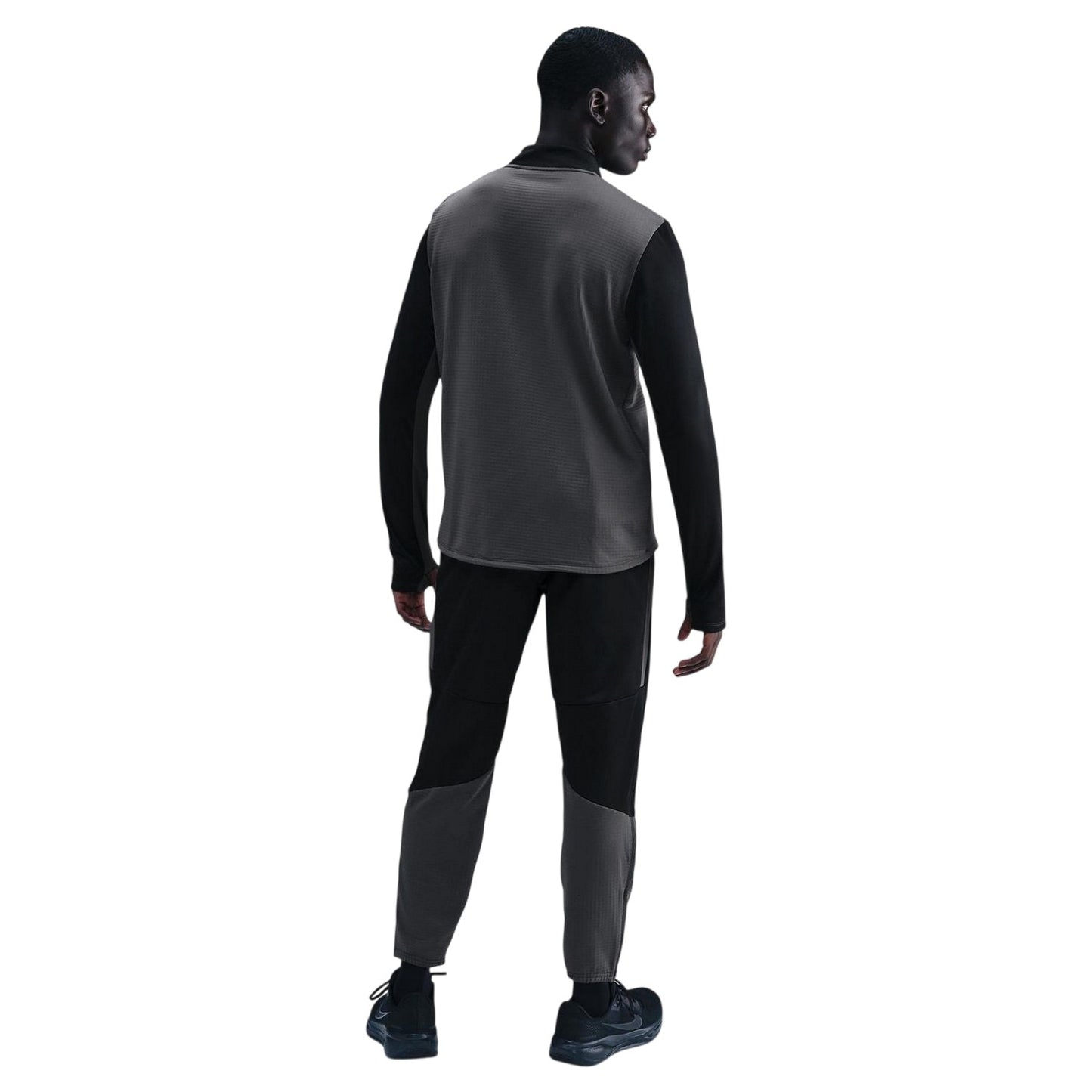 Anthracite - Back - Nike Mens Pacer Dri-FIT Quarter Zip Top