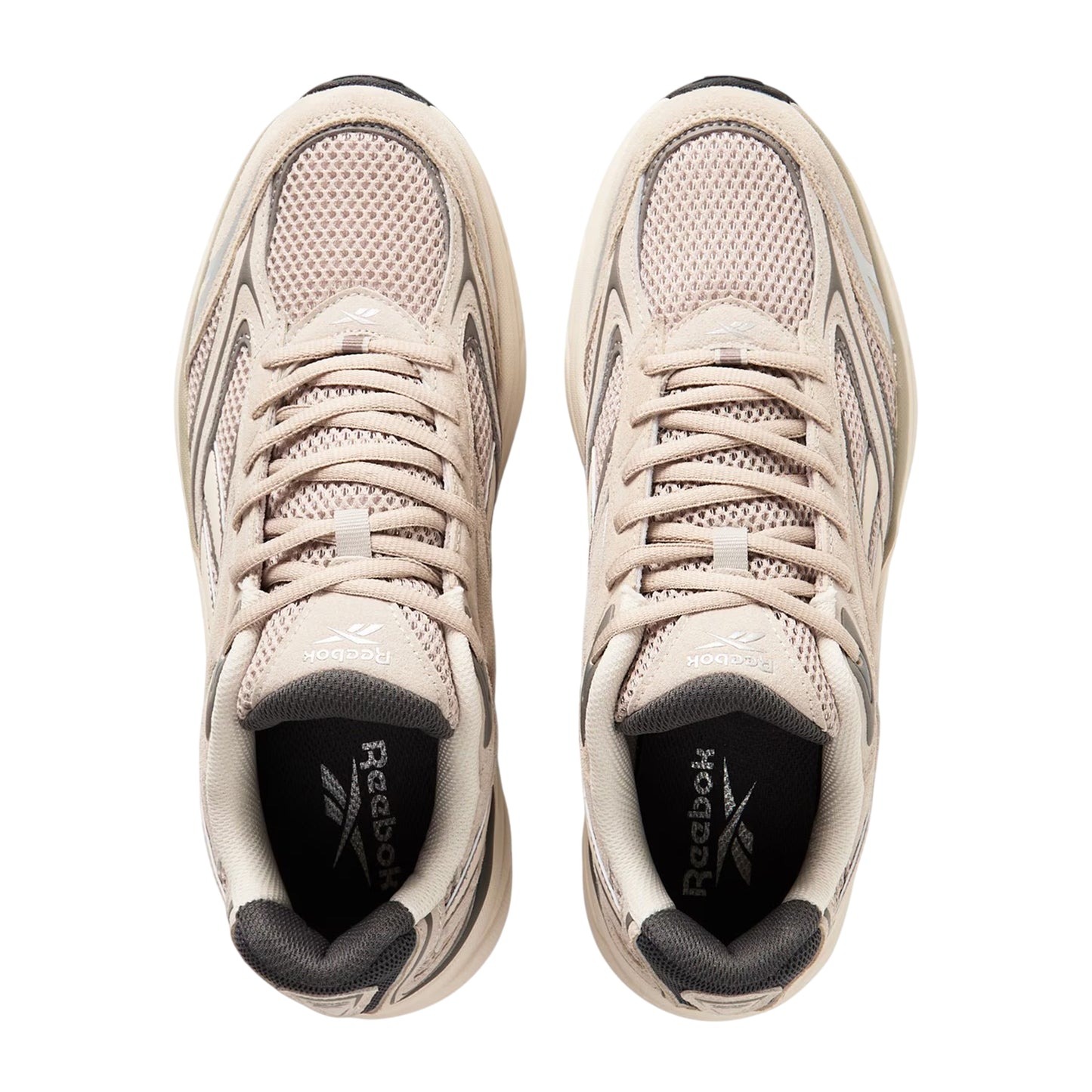 Grey-Driftwood - Side - Reebok Mens Belwave Trainers