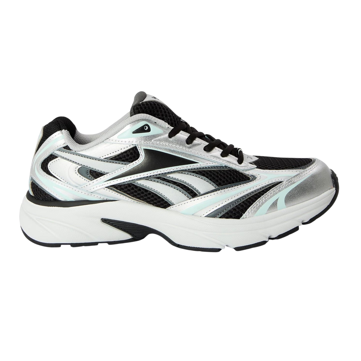 Silver-Black - Front - Reebok Mens Belwave Trainers