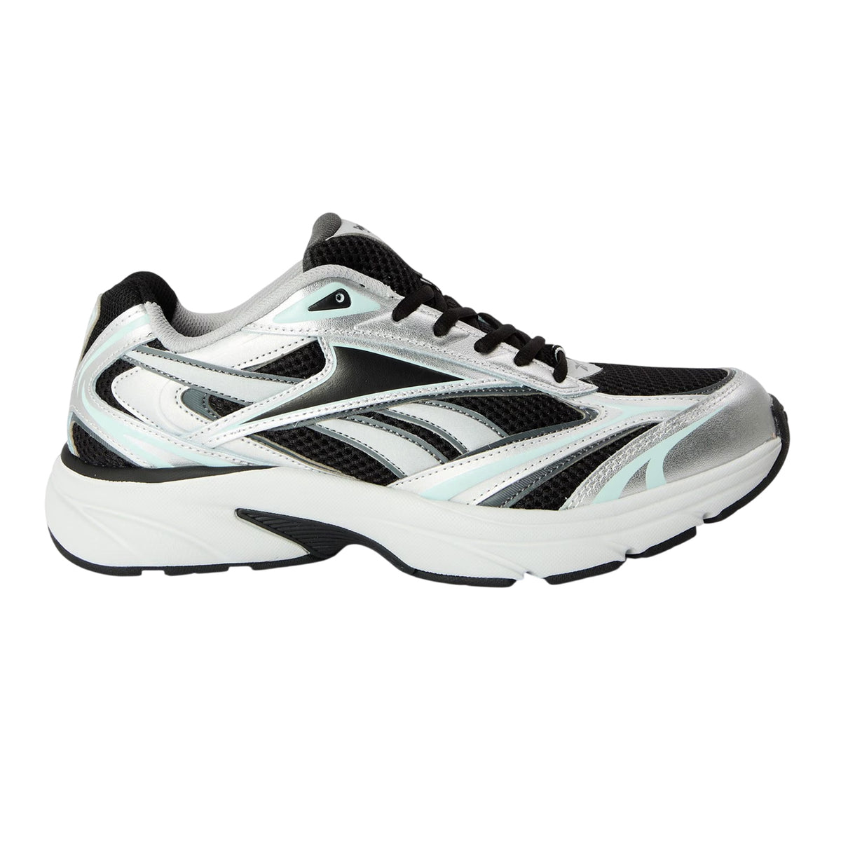 Silver-Black - Front - Reebok Mens Belwave Trainers