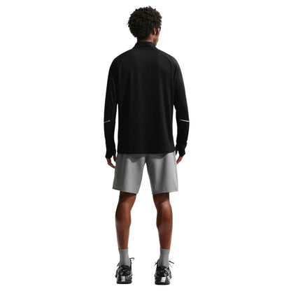 Black - Back - Nike Mens Miler Dri-FIT Quarter Zip Running Top