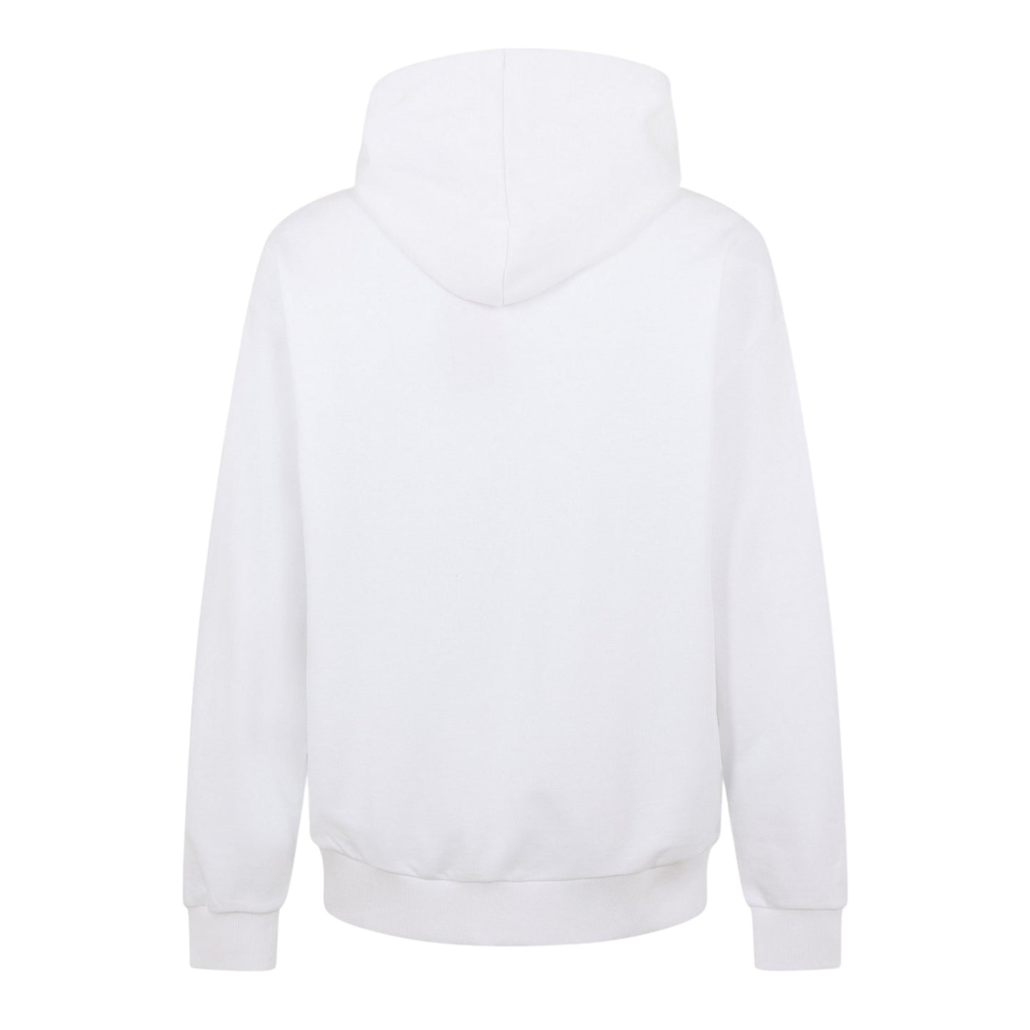 White - Back - Hugo Mens Regular Long-Sleeved Drawstring Hoodie