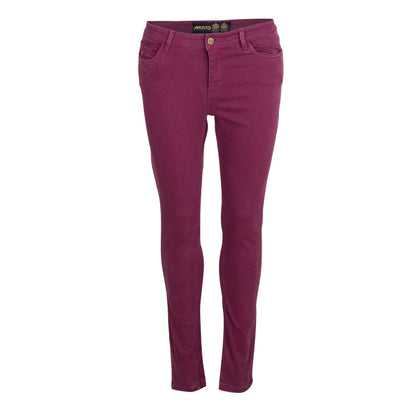 Burgundy - Front - Musto Womens-Ladies Amelia Straight Leg Trousers
