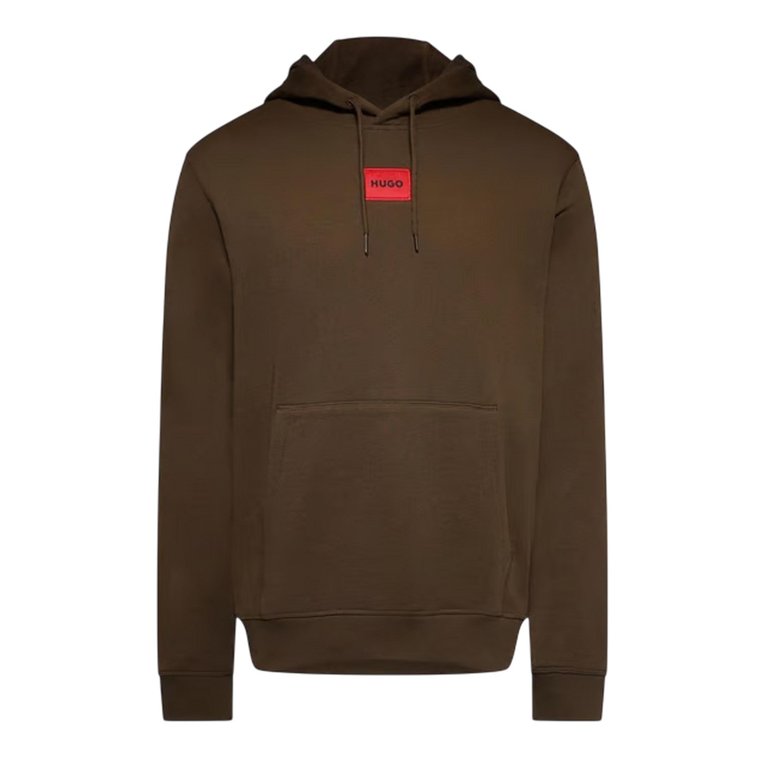Brown - Front - Hugo Mens Daratschi Regular Hoodie