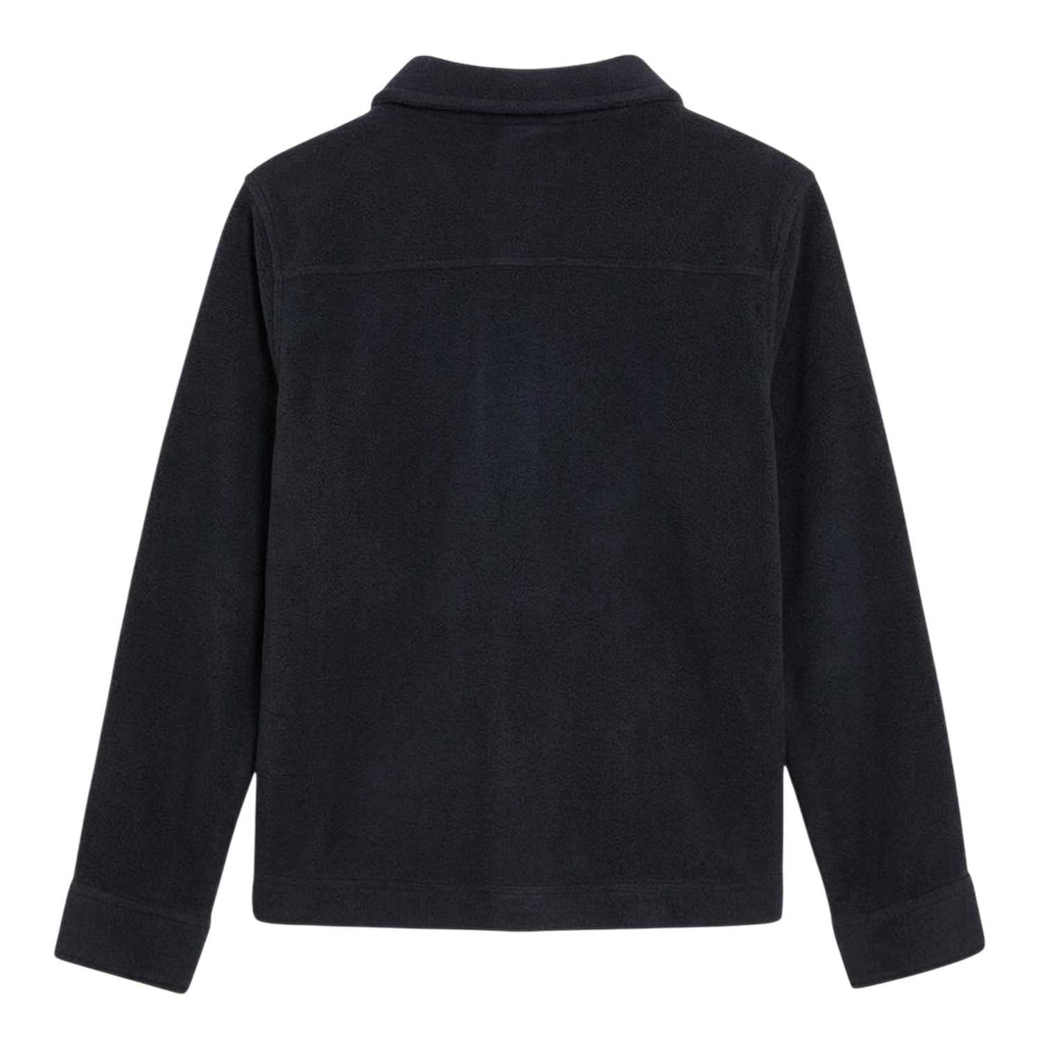 Dark Navy - Back - Lyle & Scott Childrens-Kids Polar Fleece Pocket Overshirt