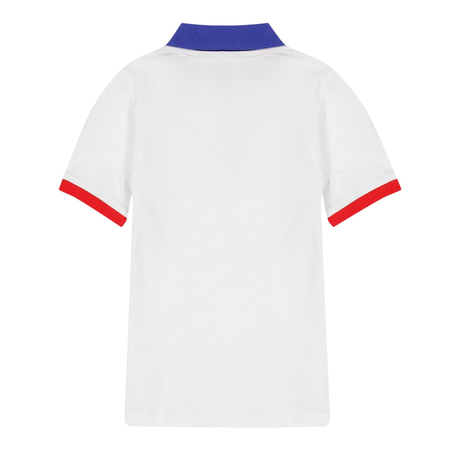 White-Blue-Red - Back - Diadora Childrens-Kids Logo Collared Polo Shirt