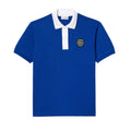 Blue - Front - Lacoste Mens Badge Classic Polo Shirt