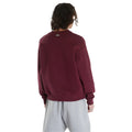 Burgundy - Back - Lacoste Mens Fleece Loose Fit Sweatshirt