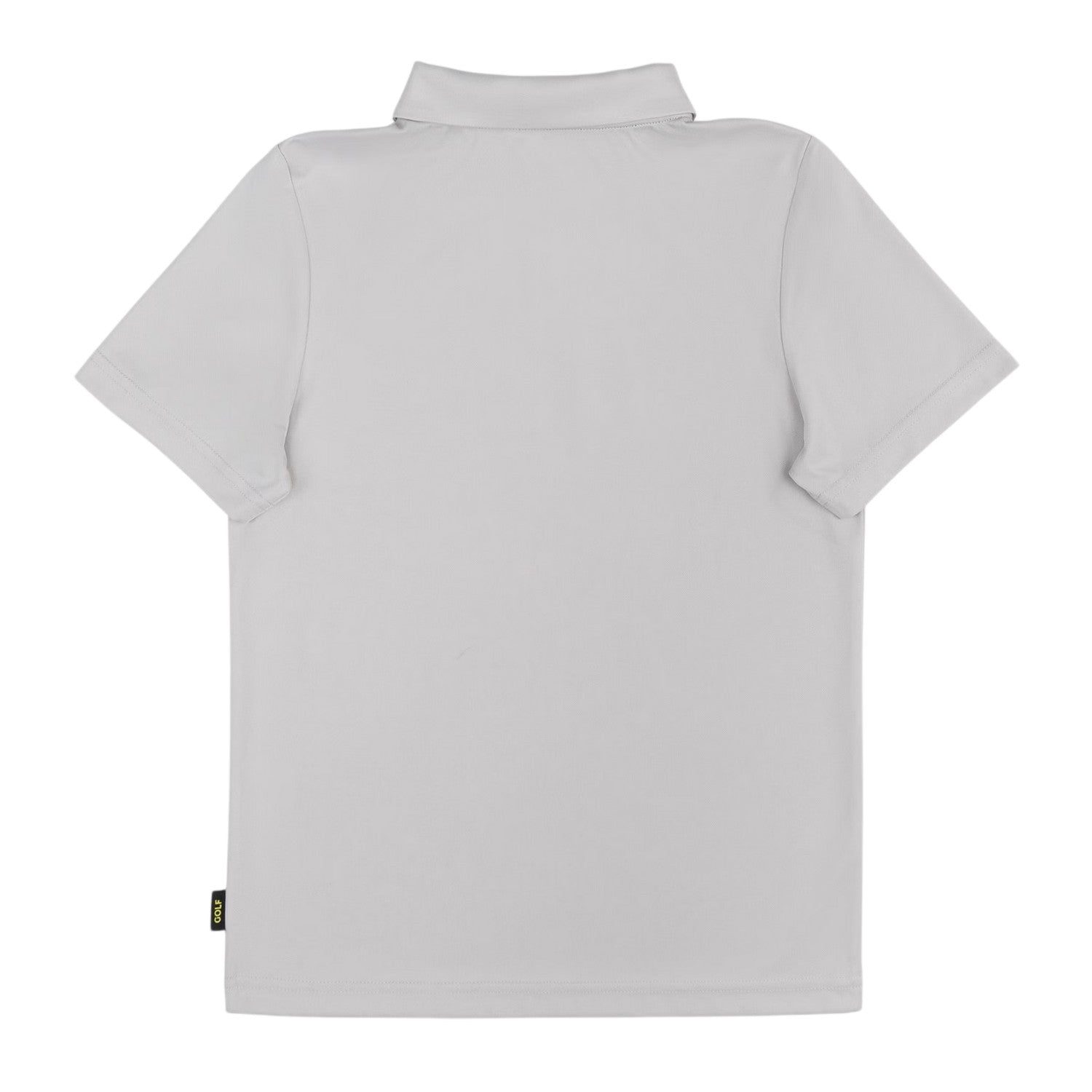 Grey - Back - Slazenger Childrens-Kids Solid Logo Short-Sleeved Polo Shirt