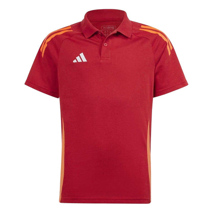 Team Power Red - Front - Adidas Childrens-Kids Tiro 24 Competition Polo Shirt