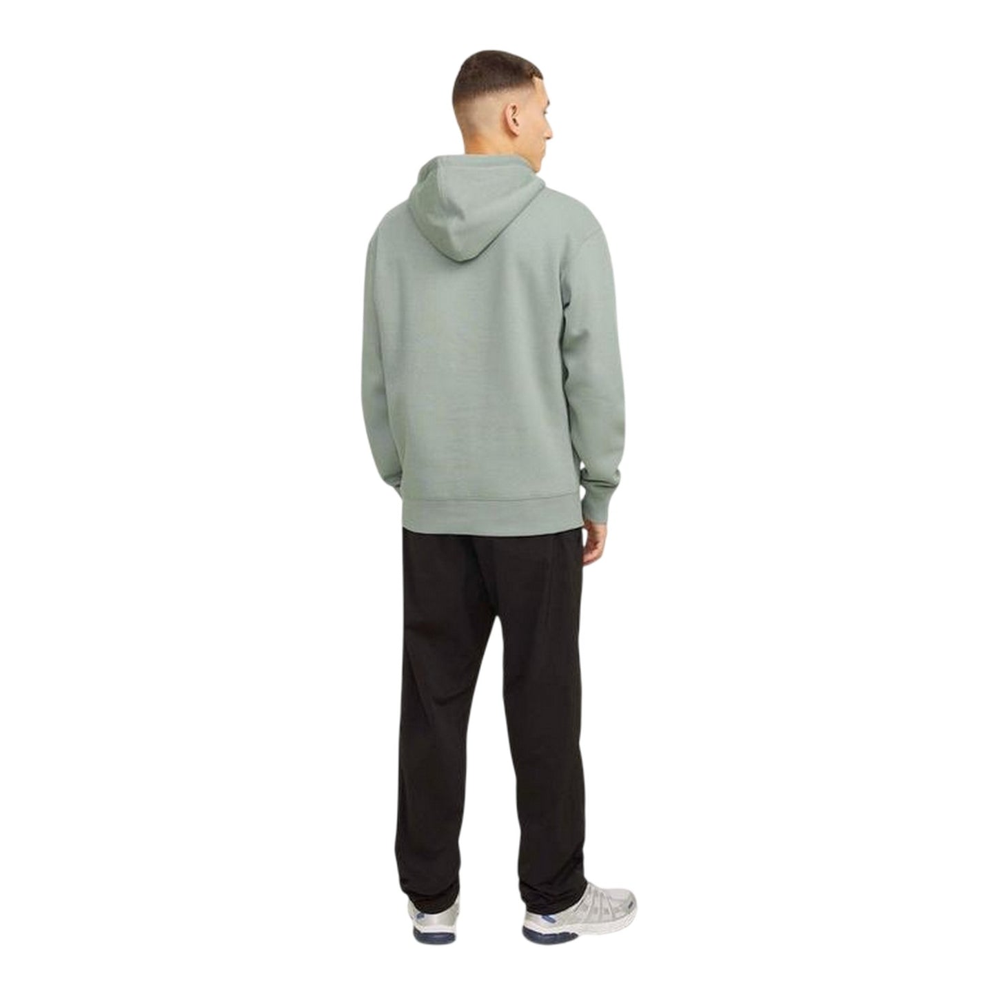 Iceberg Green - Back - Jack And Jones Mens Basic Hoodie