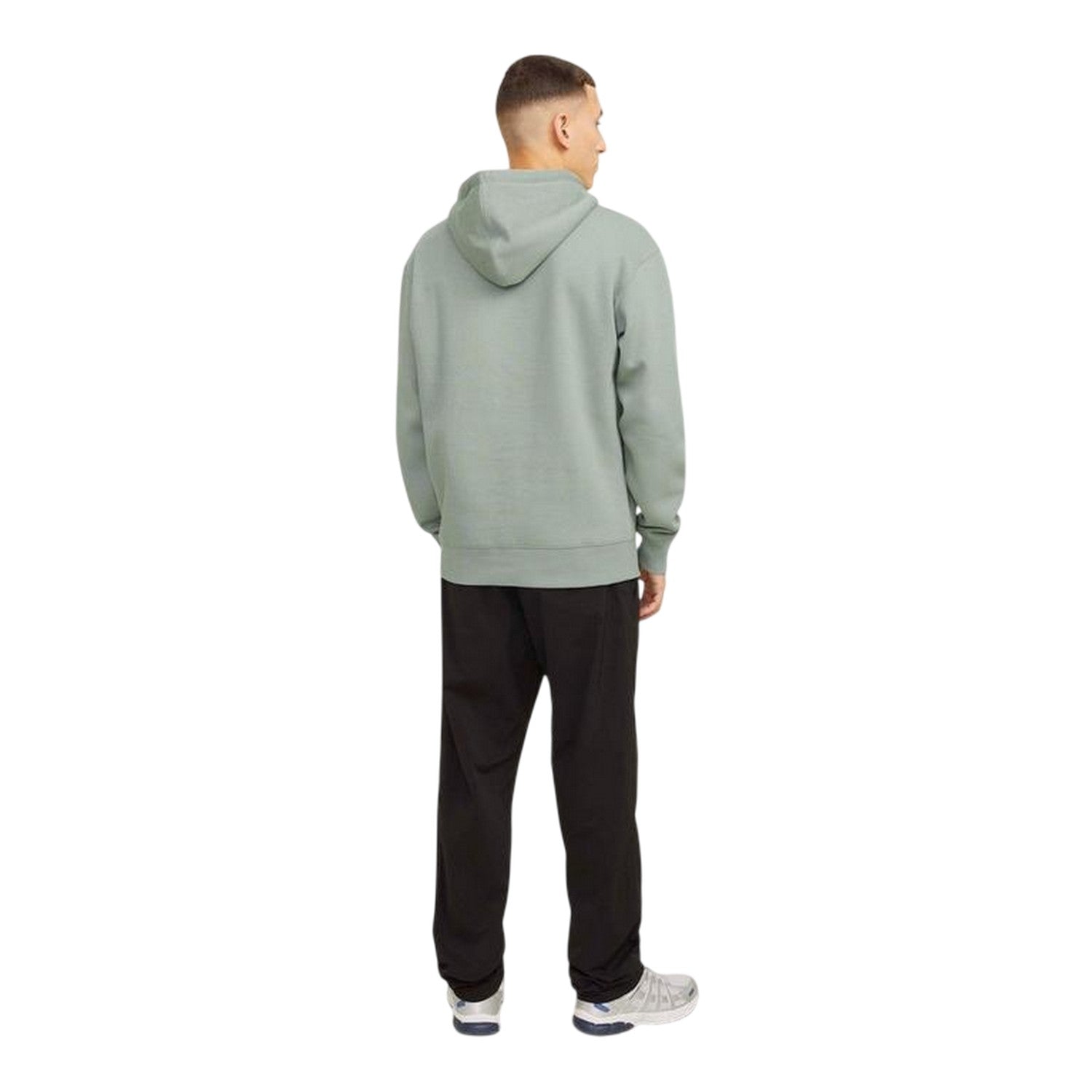 Iceberg Green - Back - Jack And Jones Mens Basic Hoodie