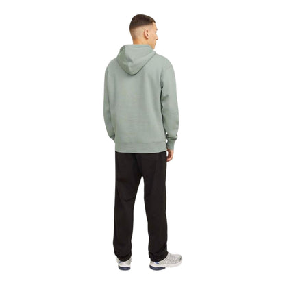 Iceberg Green - Back - Jack And Jones Mens Basic Hoodie