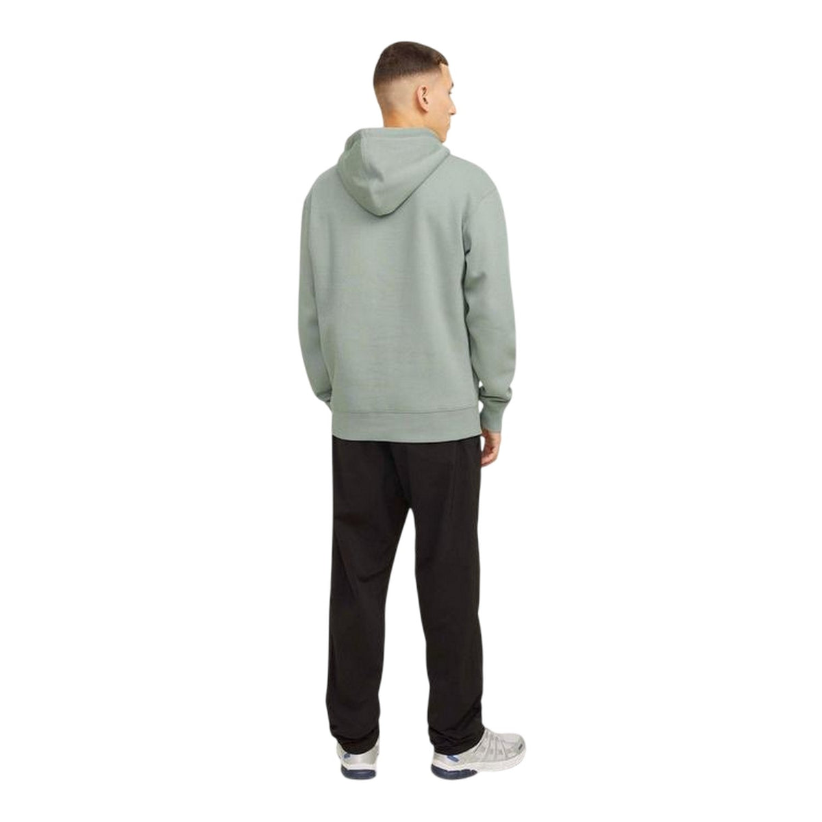 Iceberg Green - Back - Jack And Jones Mens Basic Hoodie