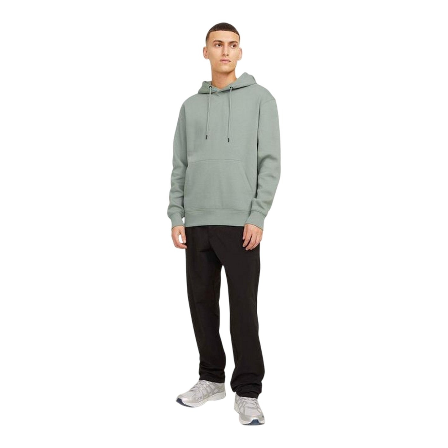 Iceberg Green - Side - Jack And Jones Mens Basic Hoodie