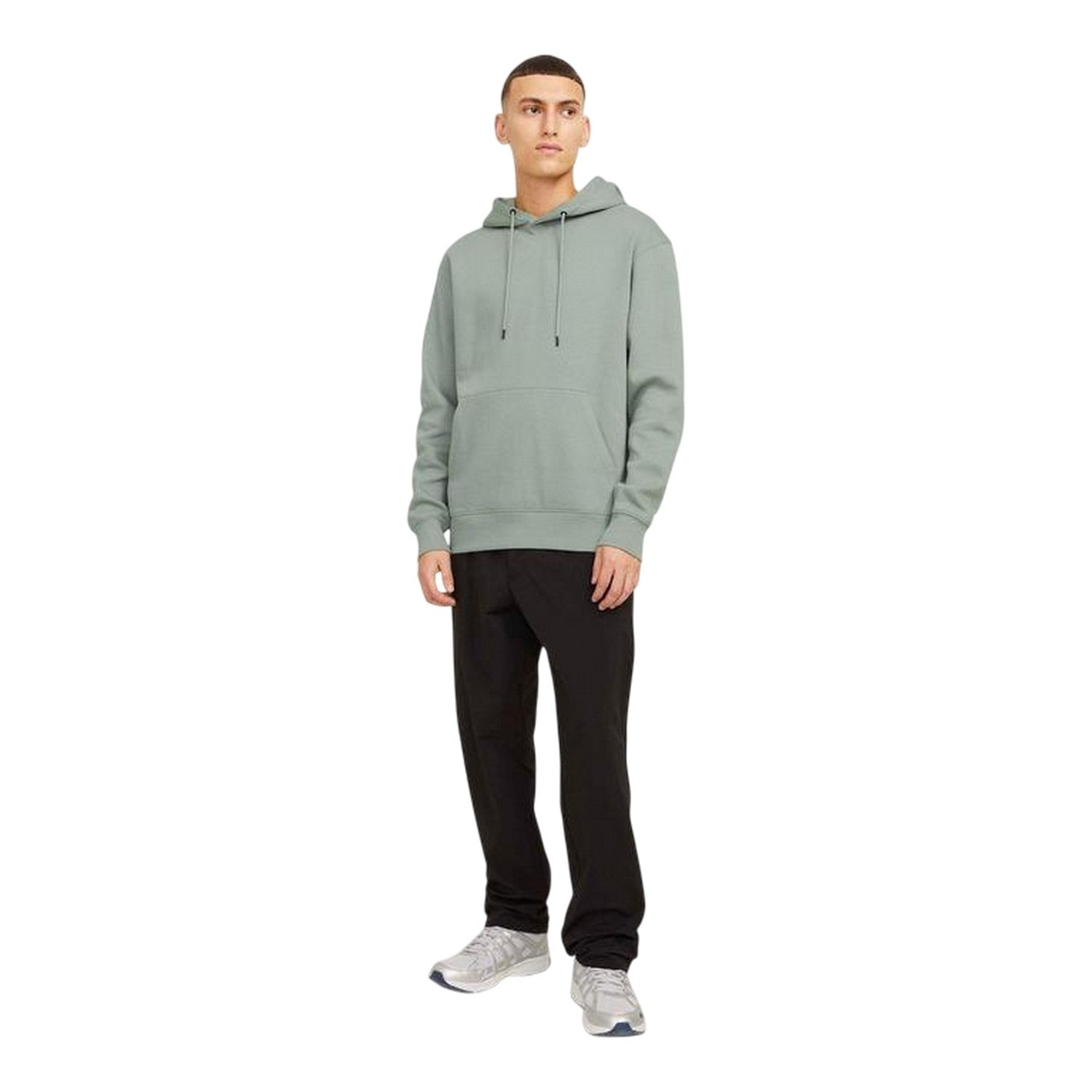 Iceberg Green - Side - Jack And Jones Mens Basic Hoodie