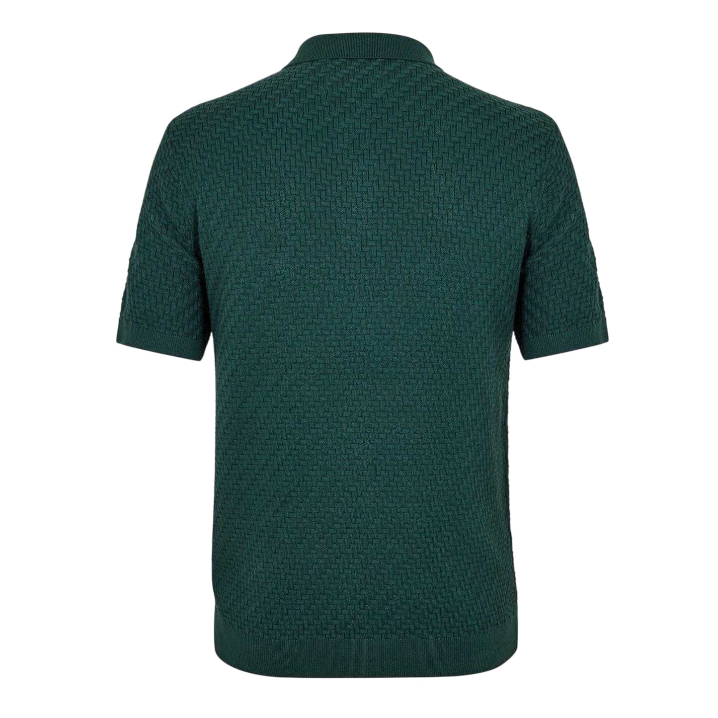 Evergreen - Back - Jack Wills Mens Knitted Short-Sleeved Polo Shirt