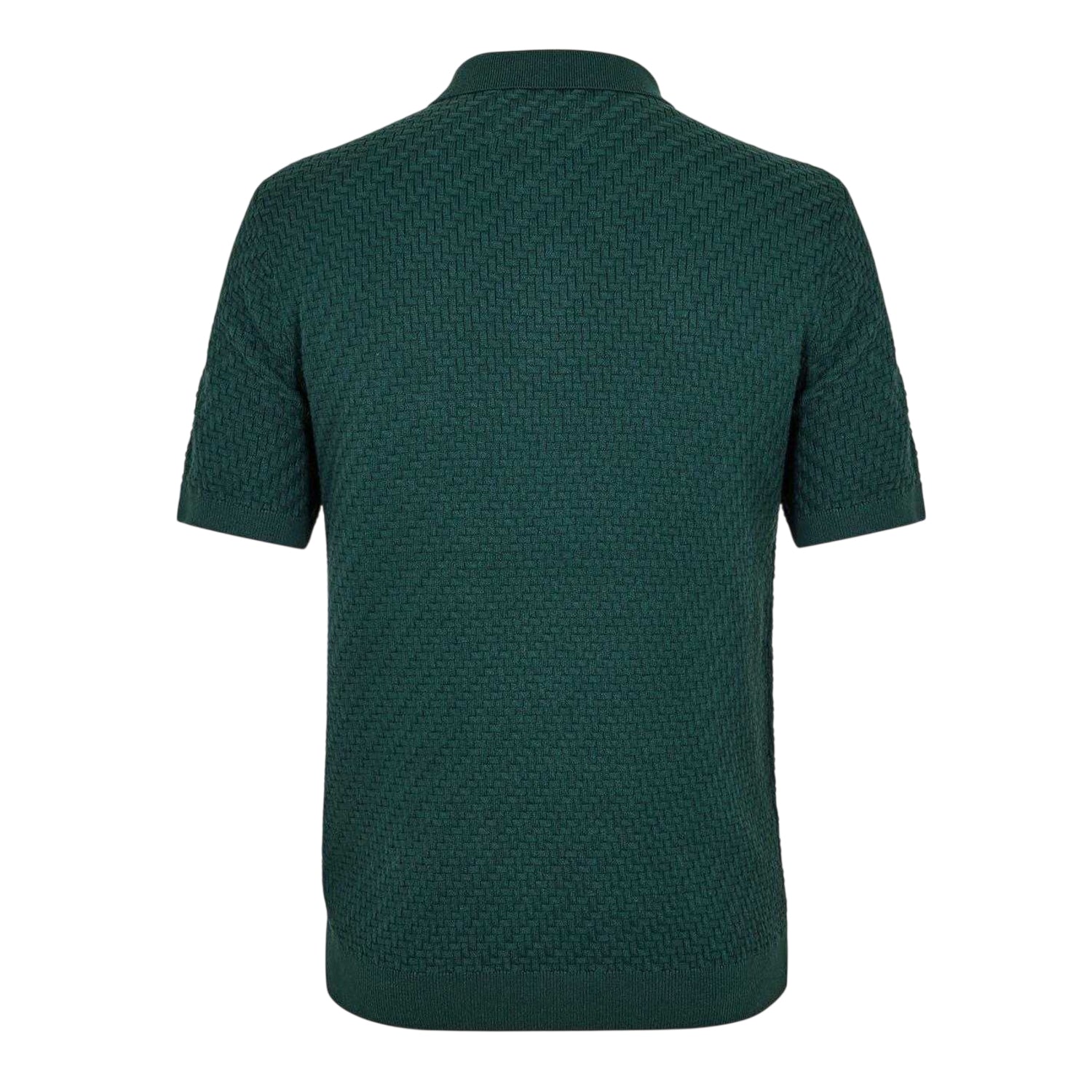 Evergreen - Back - Jack Wills Mens Knitted Short-Sleeved Polo Shirt